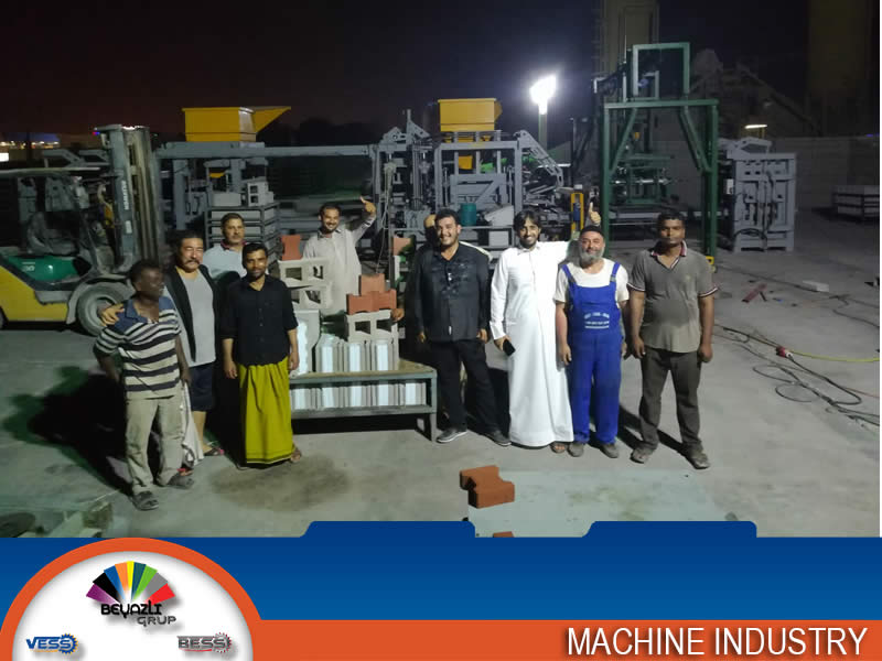 machine pavé fournie au qatar